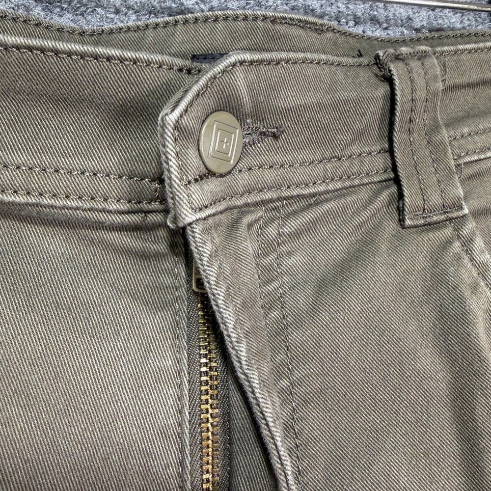 5.11 Tactical Defender-Flex Pants Mens 36x30 Green Stretch Slim Straight Casual - Picture 5 of 16